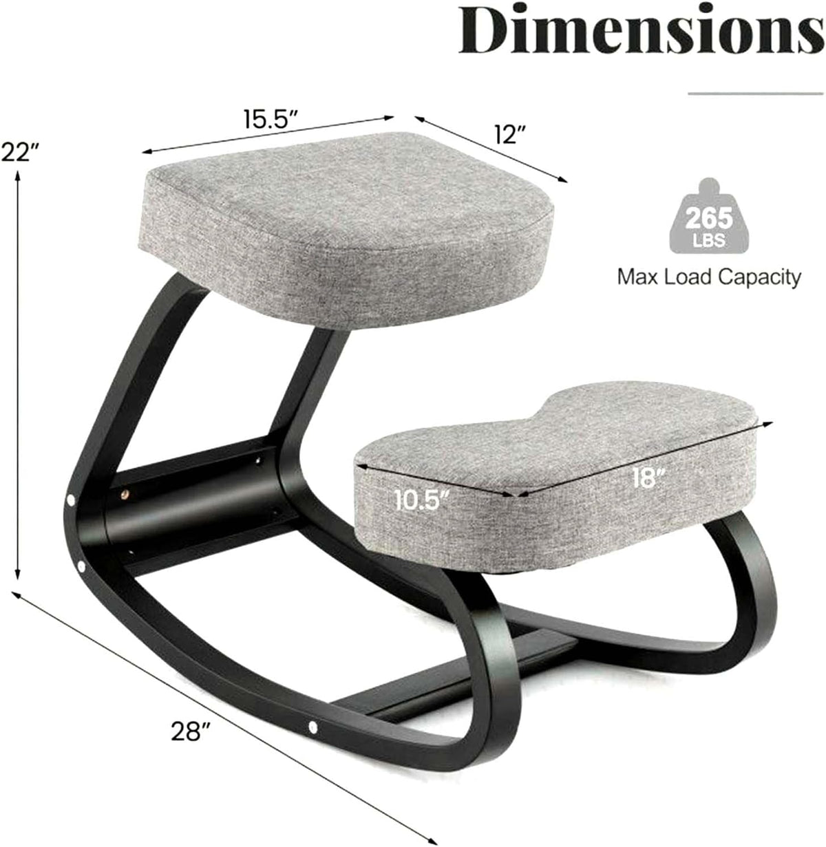 Ergonomic Kneeling Chair for Home Office Use