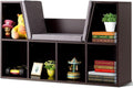Kids Bookshelf Toy Storage Reading Nook Bench