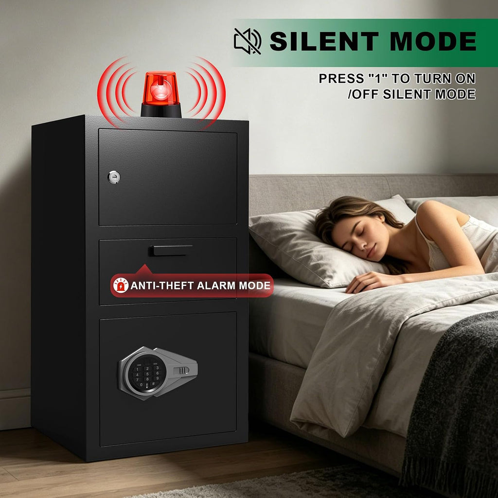 Large Digital Deposit Home Safe Box