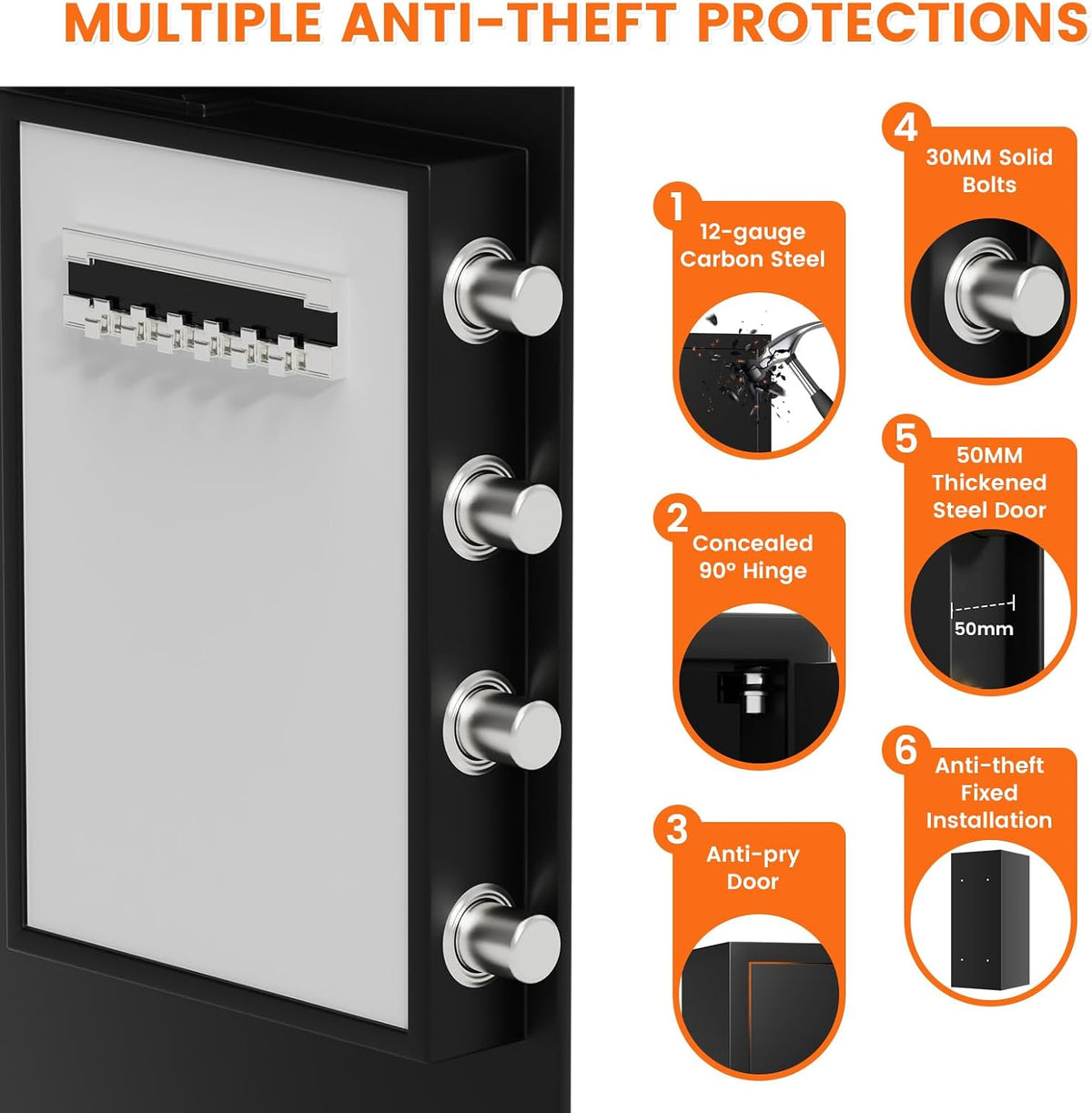 Large Steel Safe Box for Home Office Use