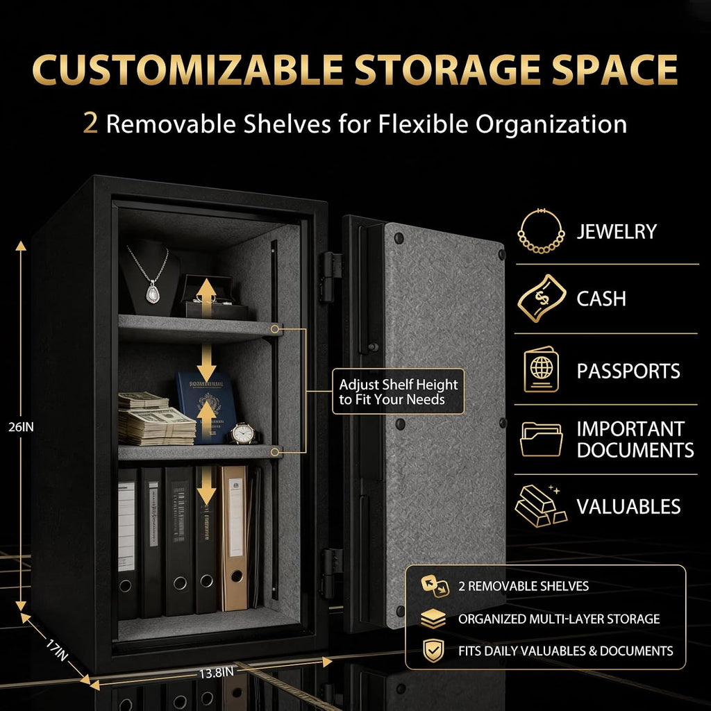 Fireproof Safe Box for Home and Office