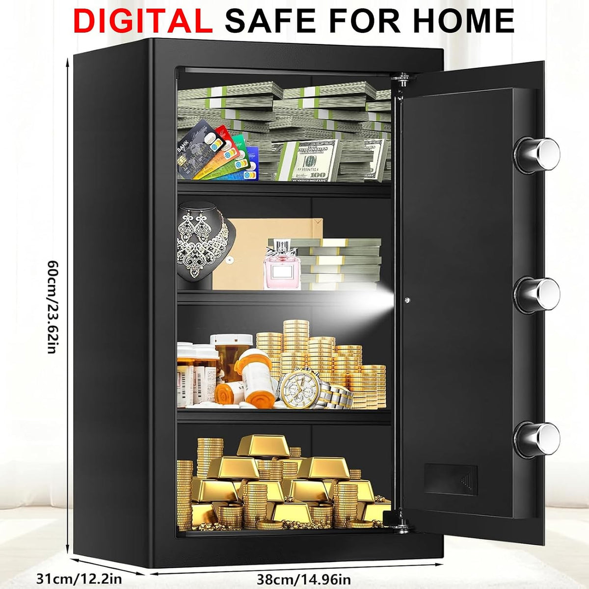 Fireproof Waterproof Digital Home Safe Box