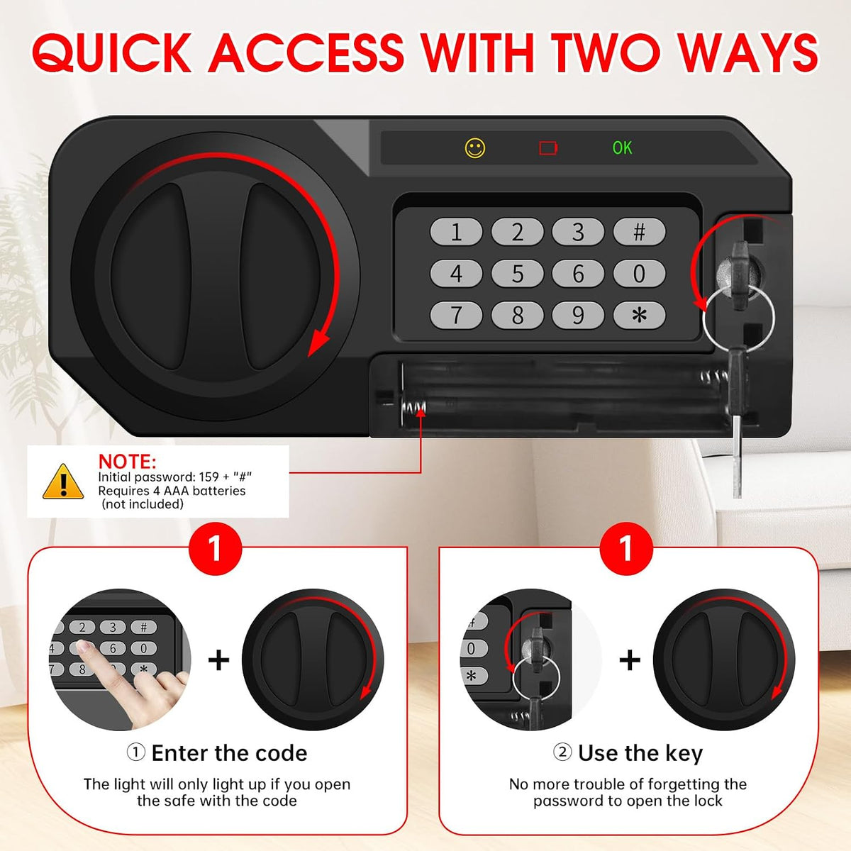 Fireproof Waterproof Digital Home Security Safe