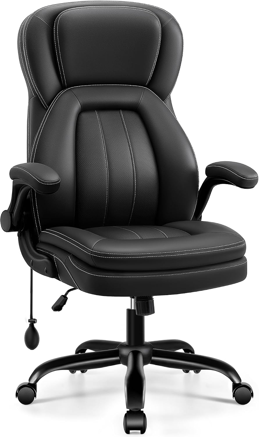 High‑Back Leather Ergonomic Executive Office Chair
