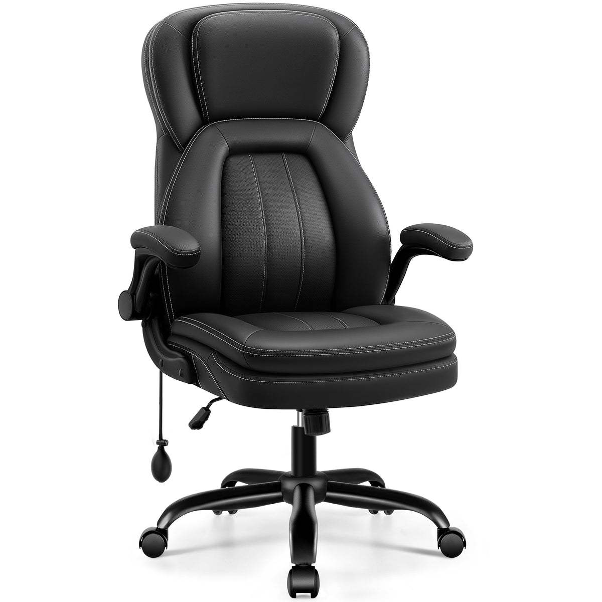 High‑Back Leather Ergonomic Executive Office Chair