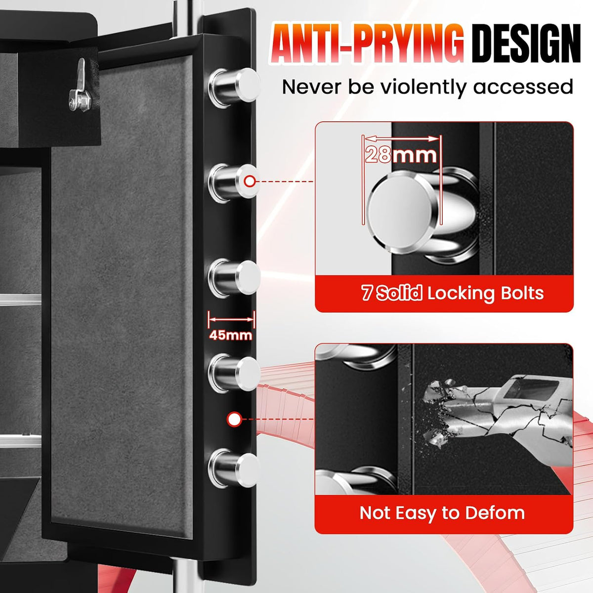 Fireproof Biometric Home Security Safe Box