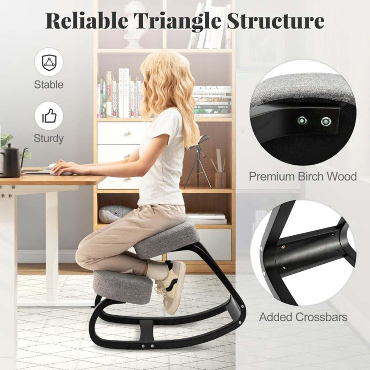 Ergonomic Kneeling Chair for Home Office Use
