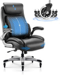 High‑Back Ergonomic Leather Executive Office Chair