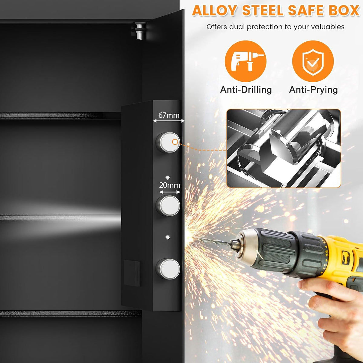 Large Heavy‑Duty Safe Box for Home Use