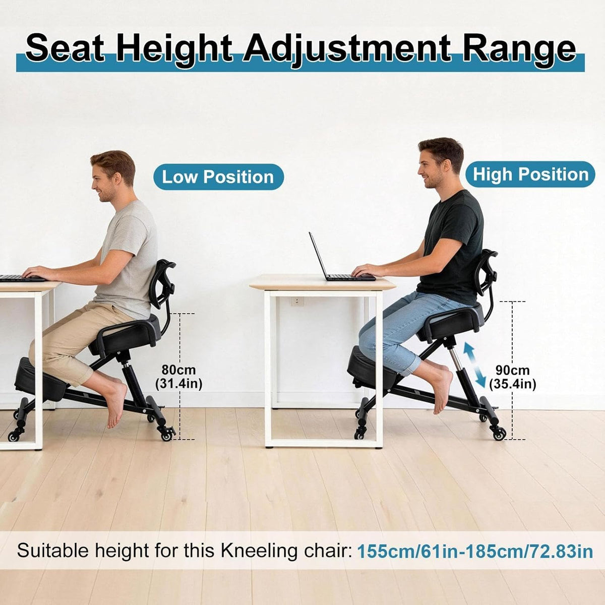 Ergonomic Kneeling Chair With Lumbar Support