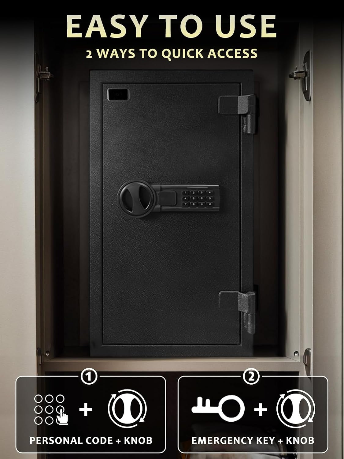 Fireproof Safe Box for Home Office Storage