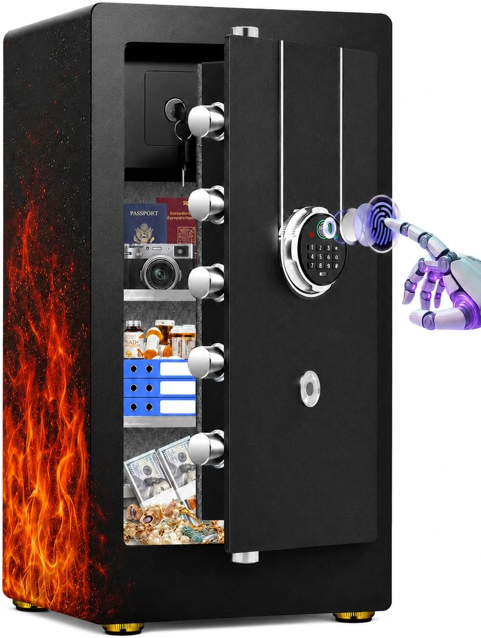 Fireproof Biometric Home Security Safe Box