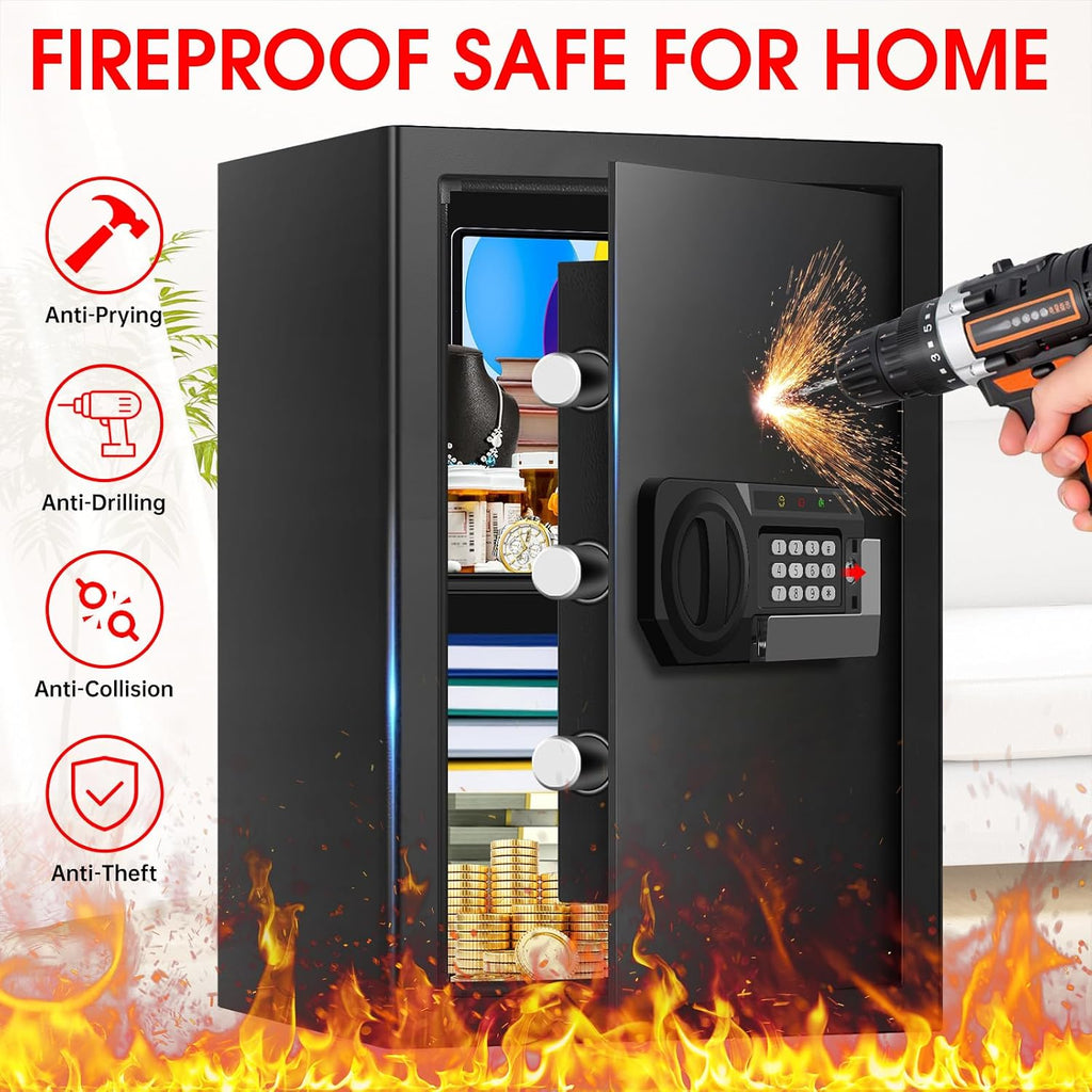 Fireproof Waterproof Digital Home Security Safe
