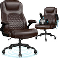 Big Tall High‑Back Leather Executive Office Chair