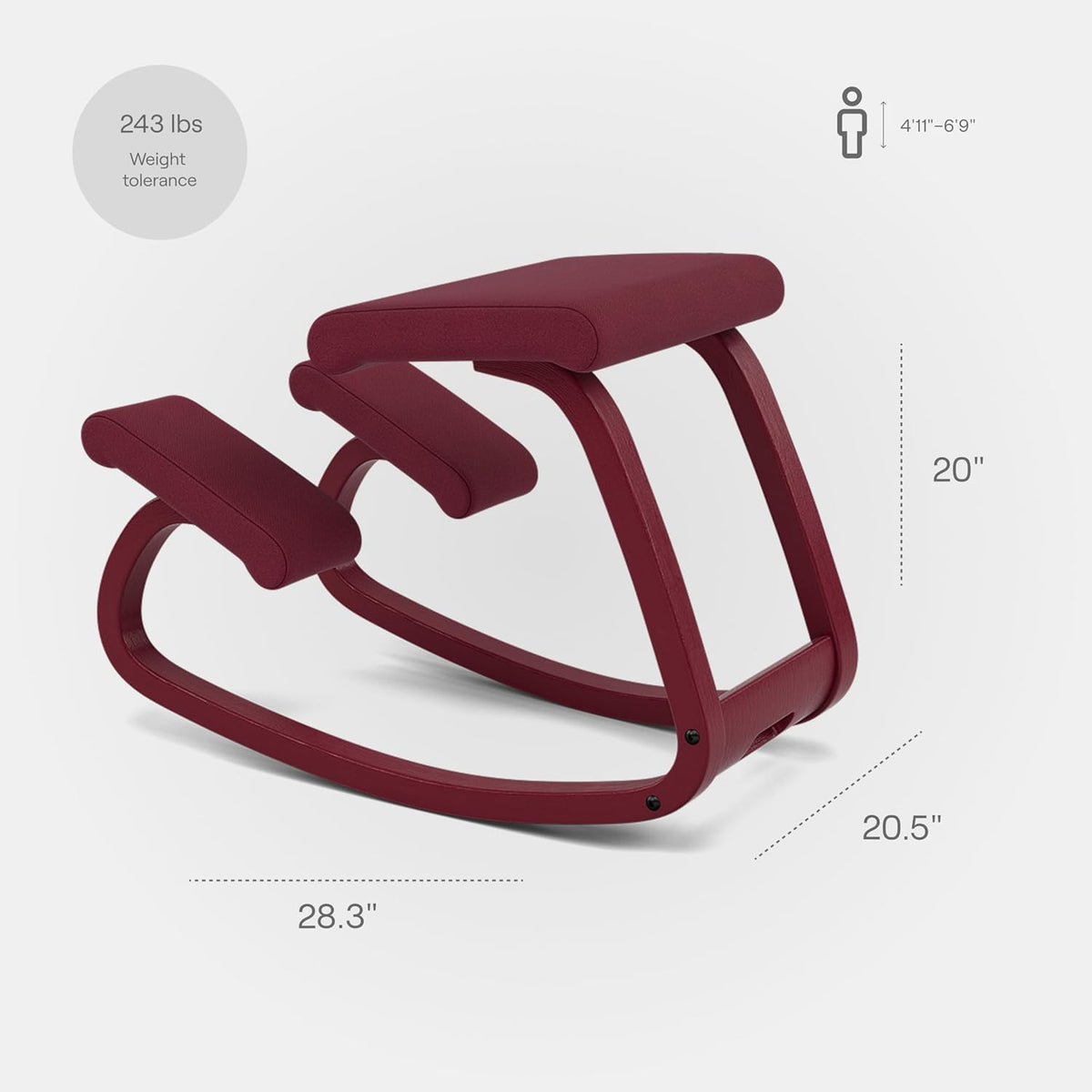 Rocking Ergonomic Kneeling Chair for Home Office