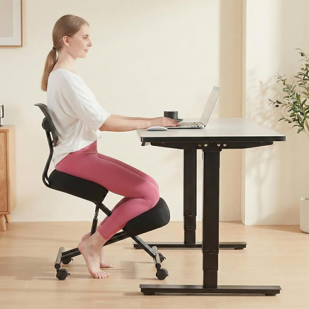 Ergonomic Adjustable Kneeling Chair With Backrest