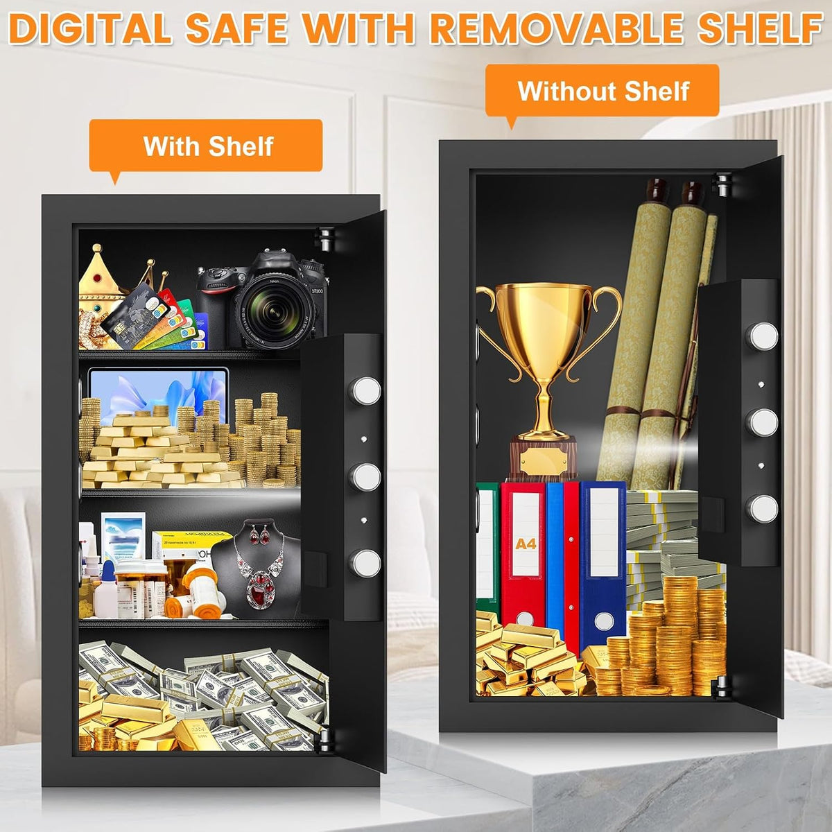 Large Heavy‑Duty Safe Box for Home Use