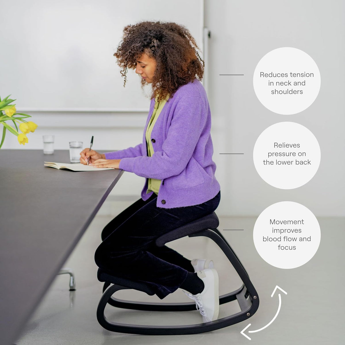 Rocking Ergonomic Kneeling Chair for Home Office